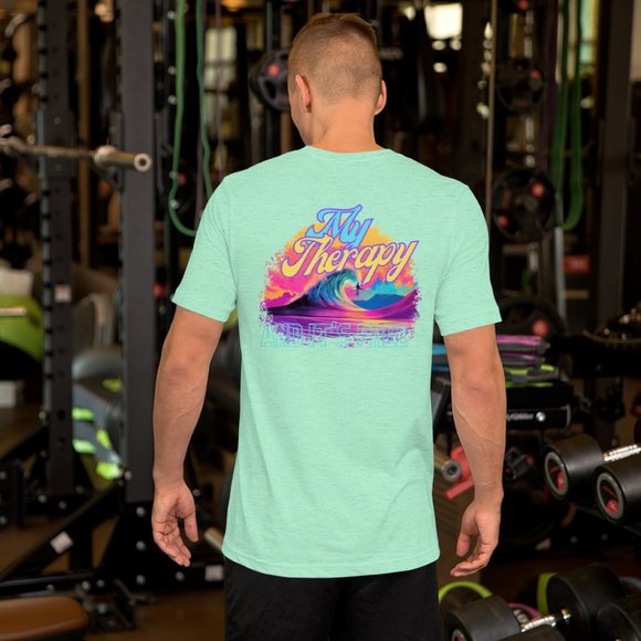 MUDPUPs My Therapy Surf TShirt for Surfer Girl Vacay Shirt for Surf Party Beach - Picture 11 of 16